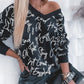 Letter Print Long Sleeve Sweatshirt