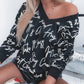 Letter Print Long Sleeve Sweatshirt