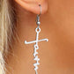 1Pair Faith Letter Shaped Drop Earrings