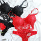 Guipure Lace Spaghetti Strap Lingerie Set