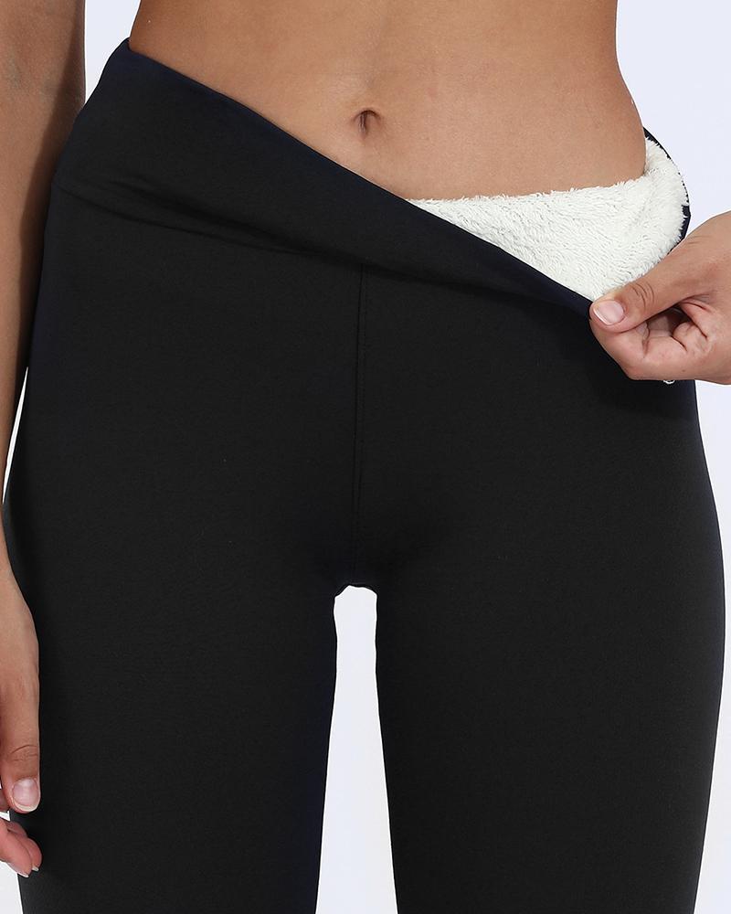 High Waist Fleece Lined Leggings