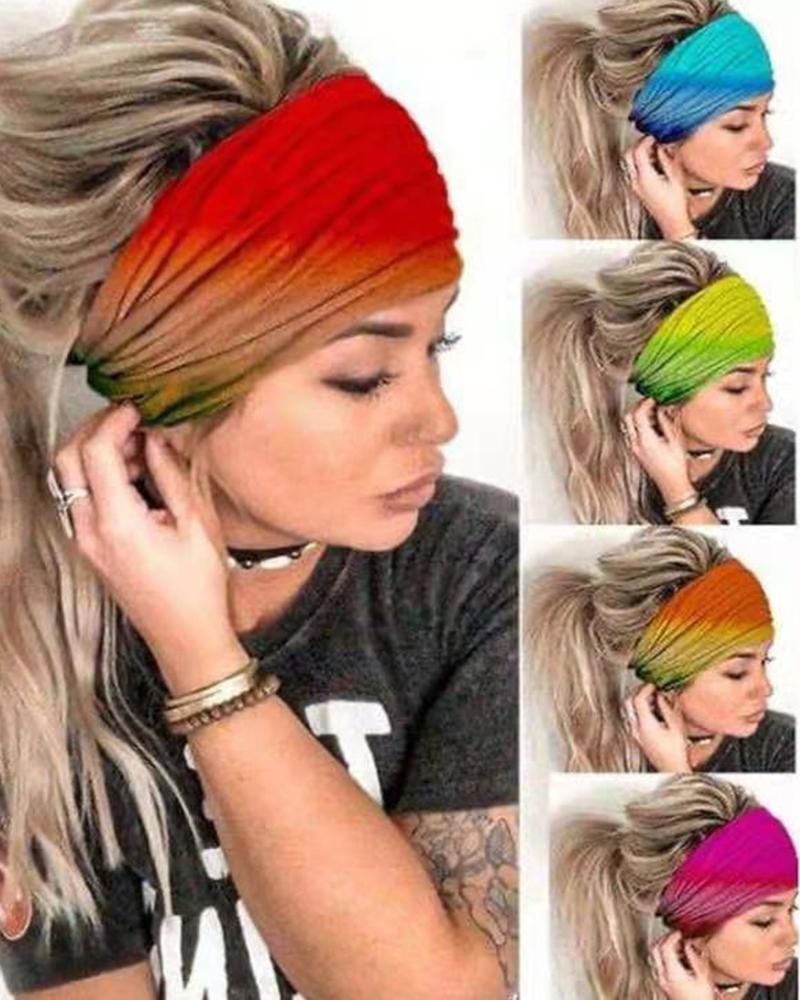 Ombre Tie Dye Yoga Sports Headband