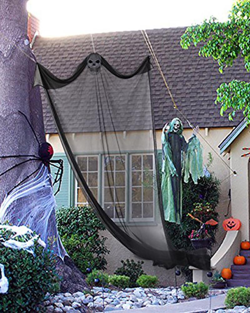 Halloween Black Creepy Cloth Spooky For Haunted House Halloween Party Doorway Outdoors Decoration