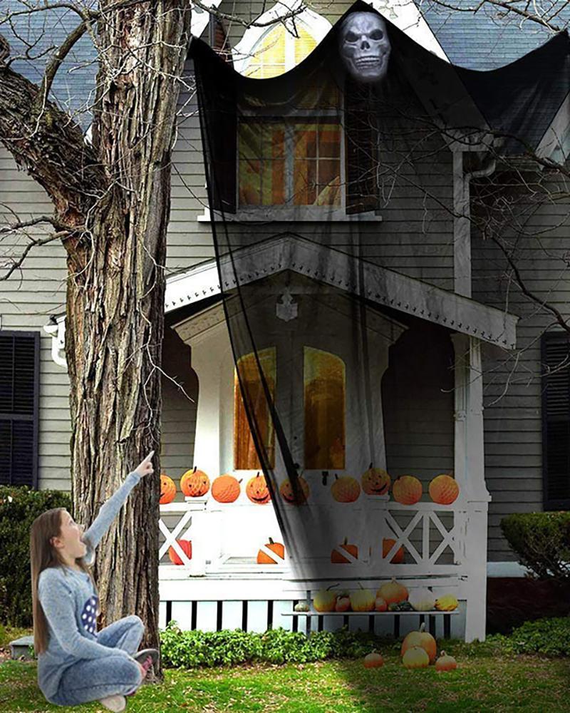 Halloween Black Creepy Cloth Spooky For Haunted House Halloween Party Doorway Outdoors Decoration