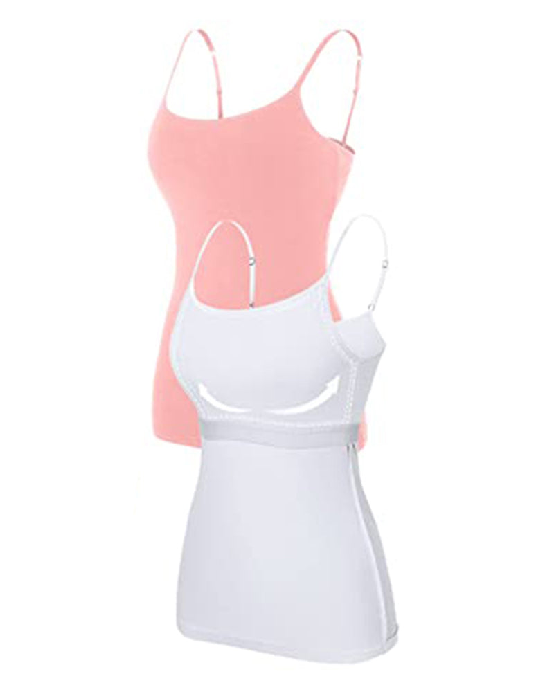 U Neck Padded Basics Cami Top