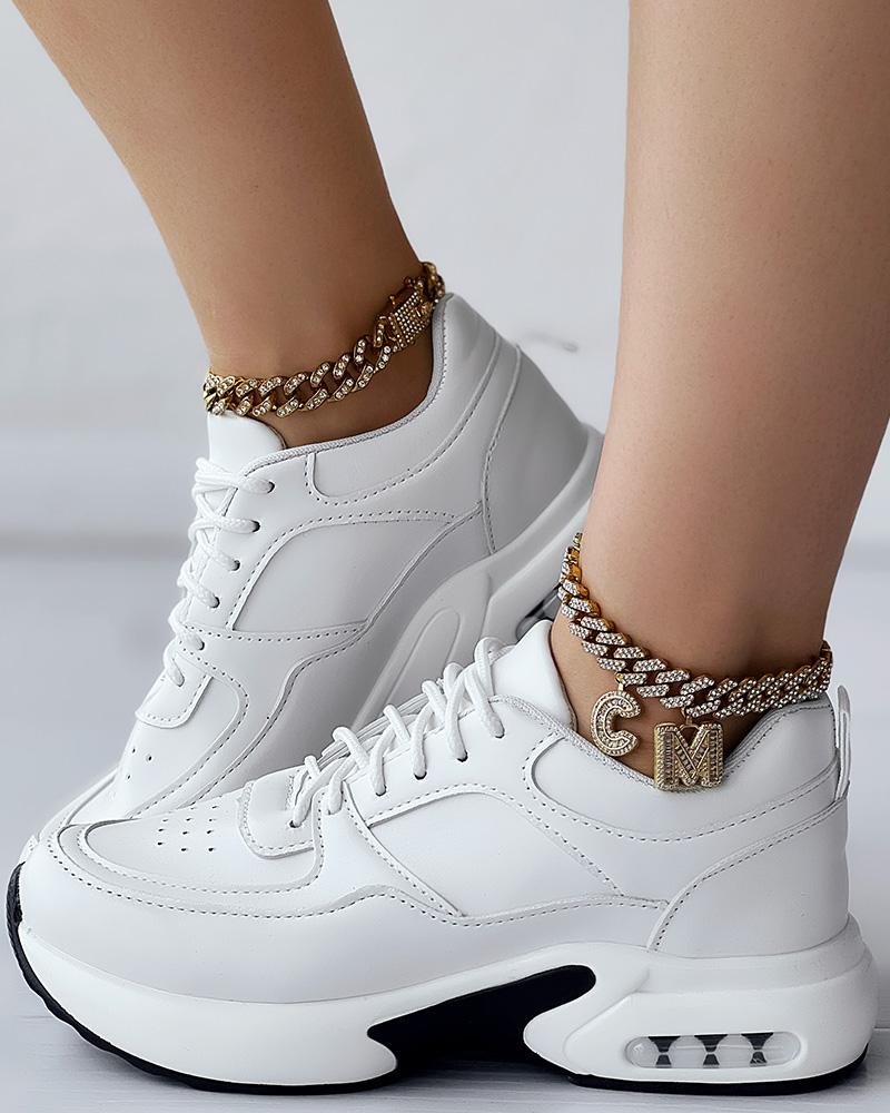 Breathable Lace up Sports Sneakers