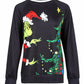 Christmas Graphic Print Long Sleeve Top