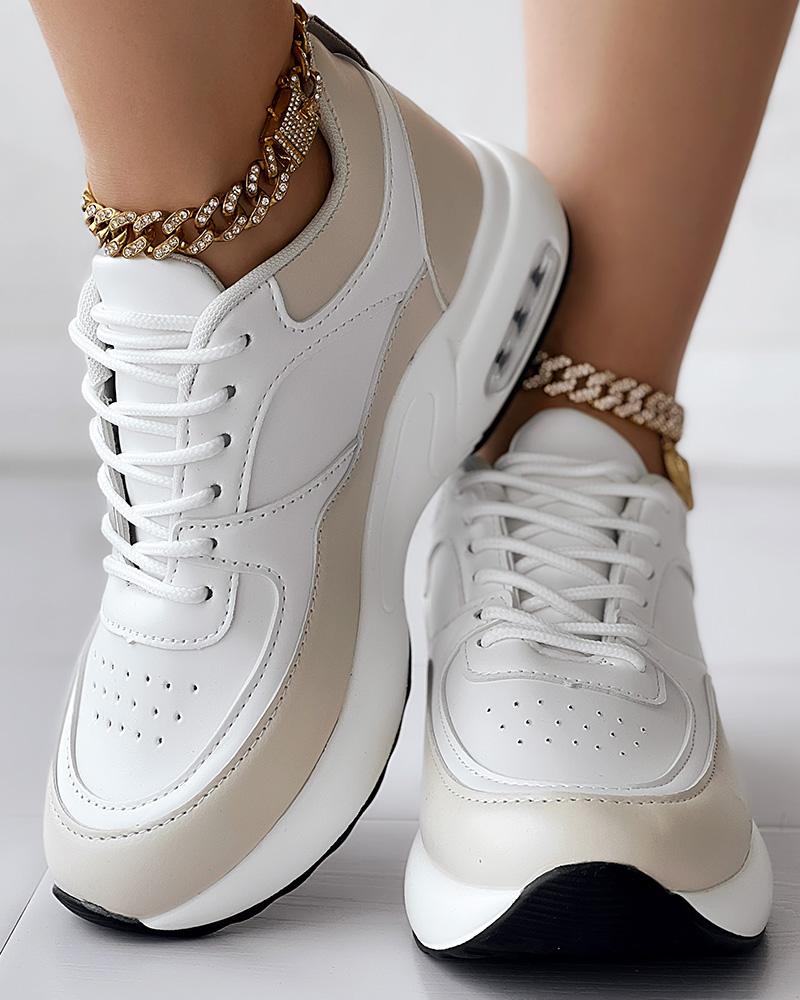 Breathable Lace up Sports Sneakers