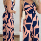 All Over Print Wide Leg Jumpsuit