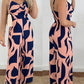 All Over Print Wide Leg Jumpsuit