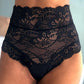 High Waist Lace up Floral Lace Panty