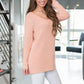 Fashion Lace up Back Casual Sweater