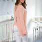 Fashion Lace up Back Casual Sweater