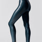 Metallic High Waist Pencil Leggings