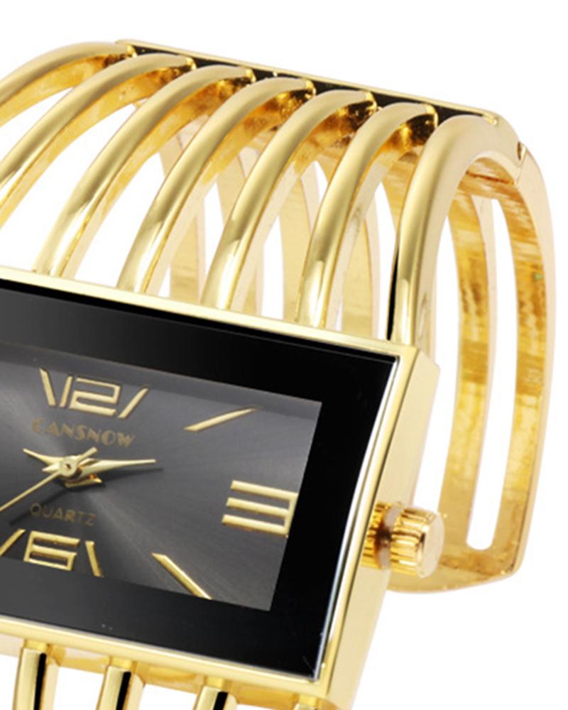 Hollow Fashionable Bangle Quartz Watch