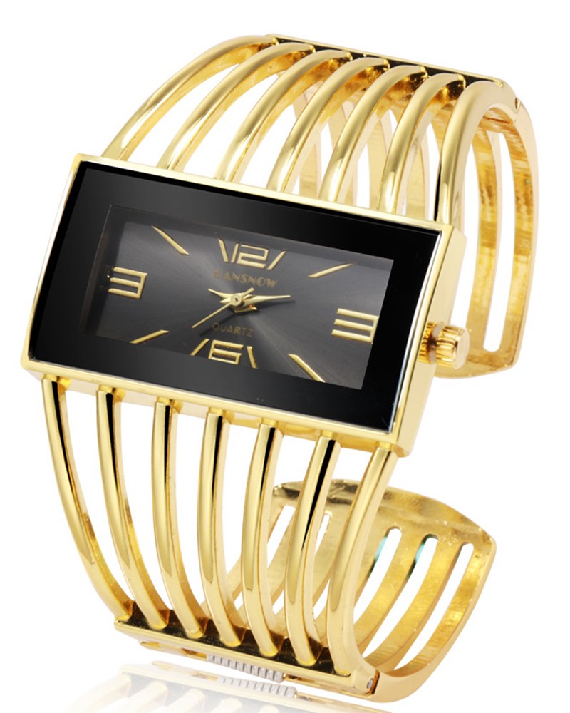 Hollow Fashionable Bangle Quartz Watch