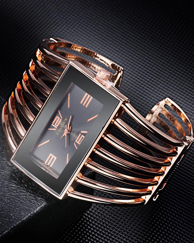 Hollow Fashionable Bangle Quartz Watch