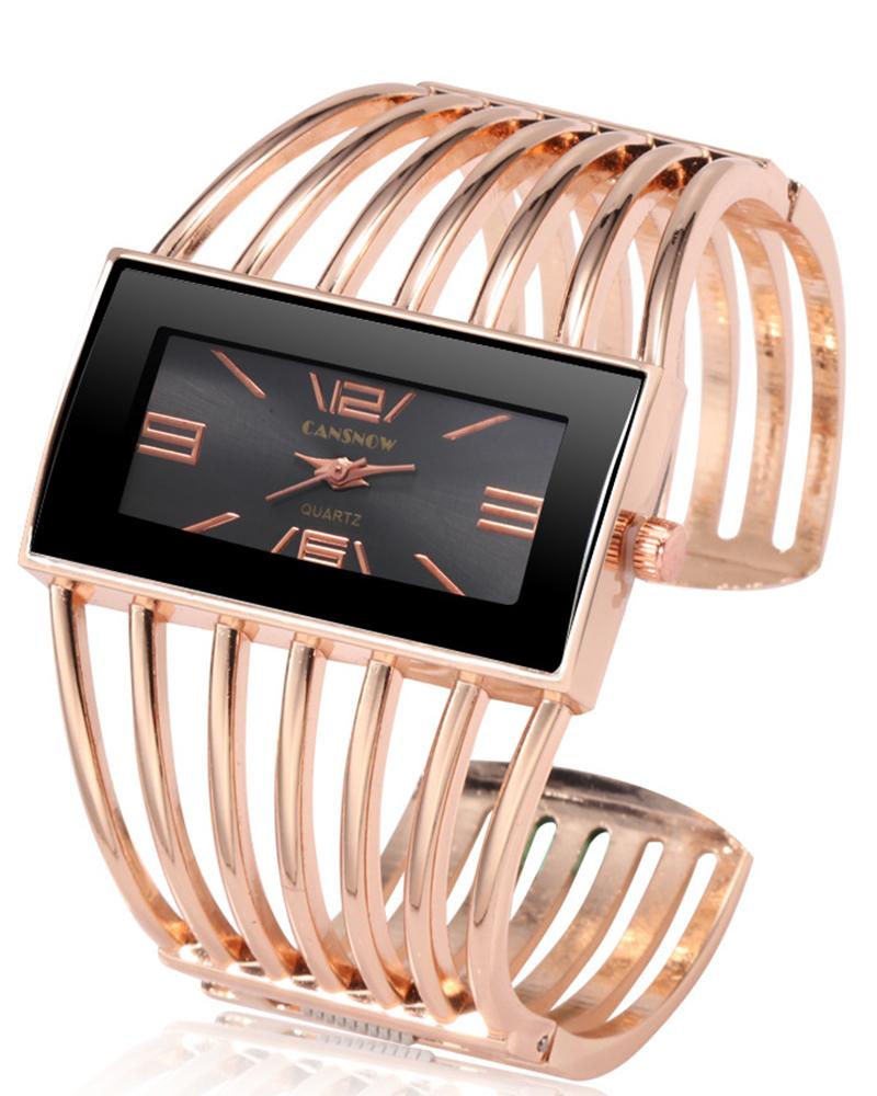 Hollow Fashionable Bangle Quartz Watch