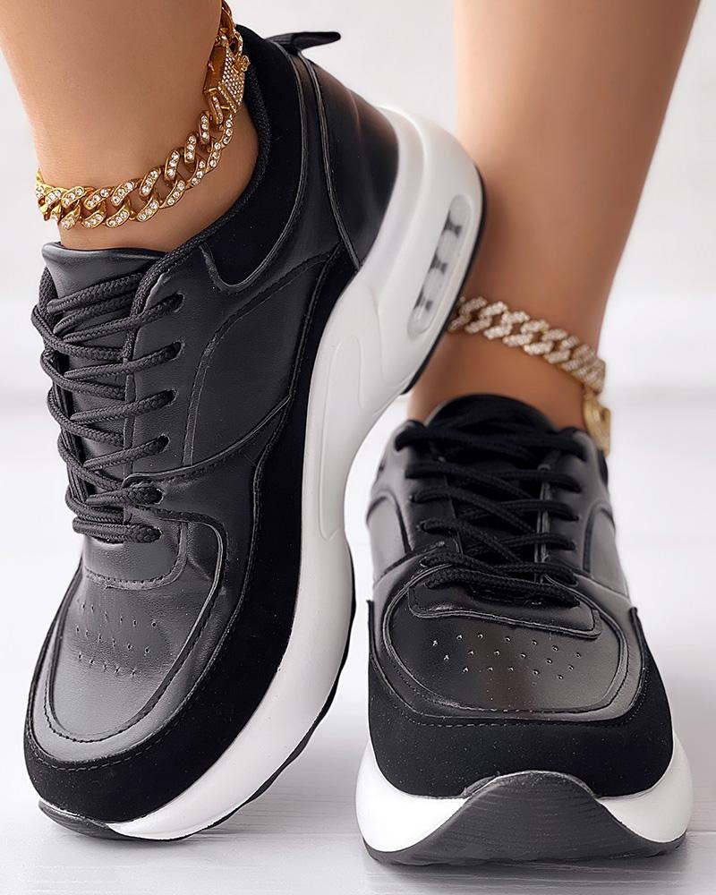 Breathable Lace up Sports Sneakers