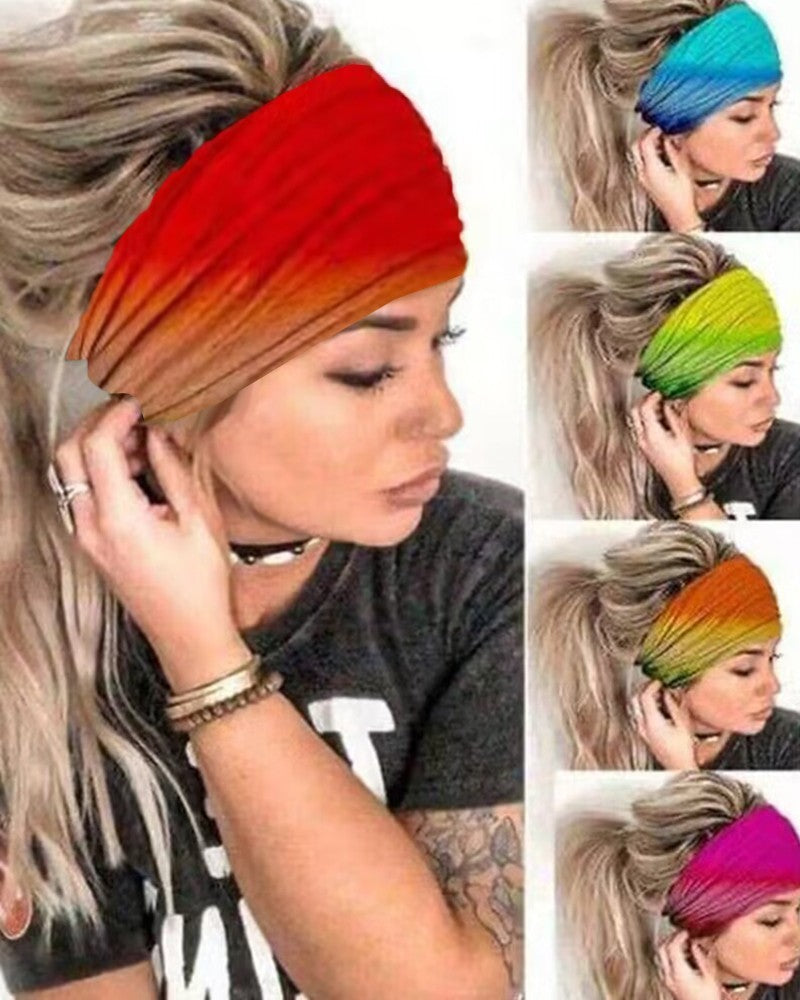 Ombre Tie Dye Yoga Sports Headband