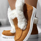Fuzzy Detail Thermal Lined Ankle Boots